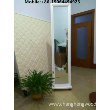 Simple and fashionable Solid wood with white painting dressing mirror